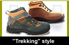 Safety shoes, "trekking" style 